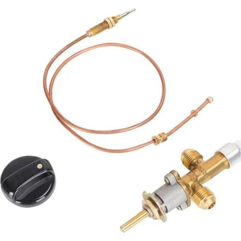 Kit Vanne Contrôle Panne Flamme Foyer Gaz Thermocouple Pièces Rechange (1/4)