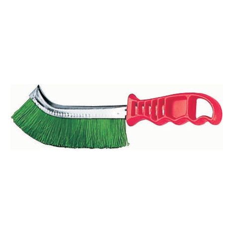 SPAZZOLA C/MANICO ABS MAURER FILI PVC - CF. IN SCATOLA