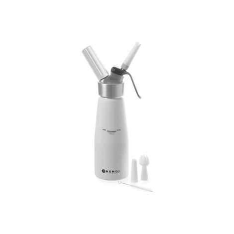 Hendi - Sifón de crema 0,5L: Profesional, aluminio