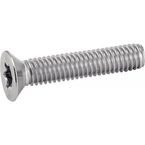 Vis à métaux tête fraisée torx inox - Longueur: 16 - Qualite Inox: A2 - Diamètre: 6