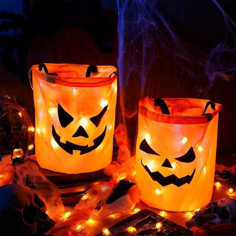 remplisseurs de panier d'Halloween réutilisables polyvalents Birthday Party Favors Sac bonbons 25 x 30cm 2 PCS 25 x 30cm (1/5)