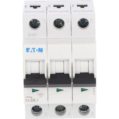 Disjoncteur 3P C 4A 6kA AC PL6-C4/3 286597