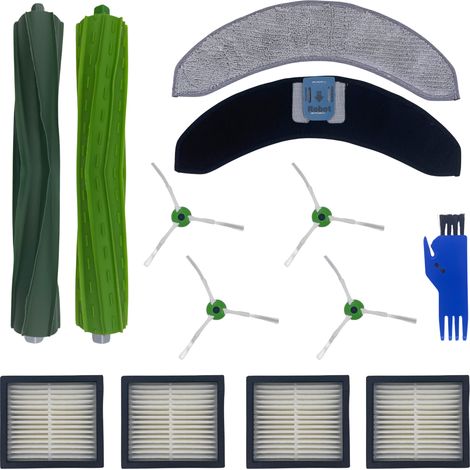 Pack accessoires pour iRobot Roomba Combo J7 PLUS / Combo J9 PLUS - Filtre/Serpillère/Brosse latérale/Rouleau extracteur Phonillico® (1/5)