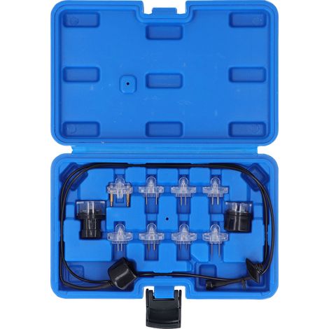 Kit de 11 pièces de testeur d'injecteurs à essence Noid, outil professionnel de diagnostic automobile avec boîte de rangement. (1/5)