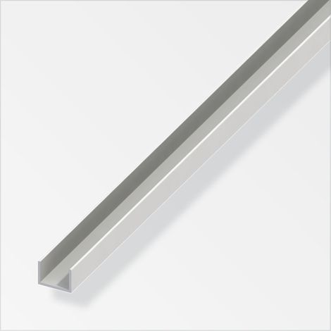 profilo u10x21x10 pvc bianco - 1 metro. (1/2)
