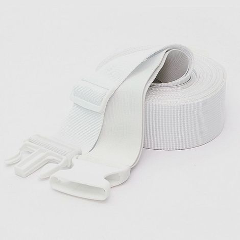 1 connecteur de matelas – sangle de 10 mètres de long – boucle en plastique blanc de 5 cm (1/5)