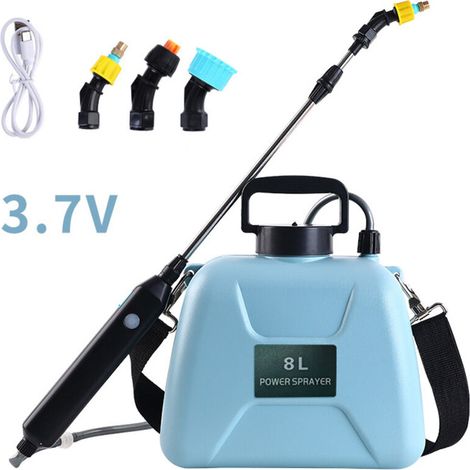 8L Electric Garden Sprayer Pressure with 3 Adjustable Nozzles, Automatic Pump, with Telescopic Sprayer for Plants, Car Wash Blue (1/4)