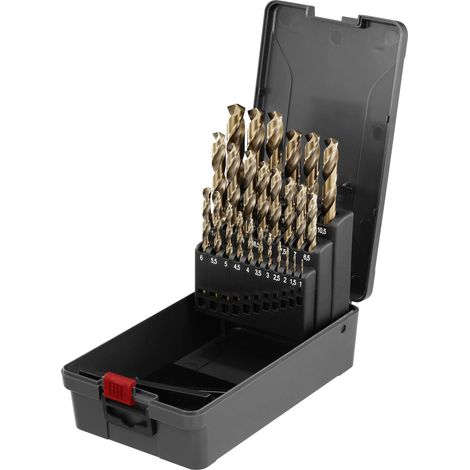 TOOLCRAFT TO-9913152 HSS-Co 5 Jeu de forets pour le métal 1.0 – 13.0 mm tige cylindrique 1 set (1/4)