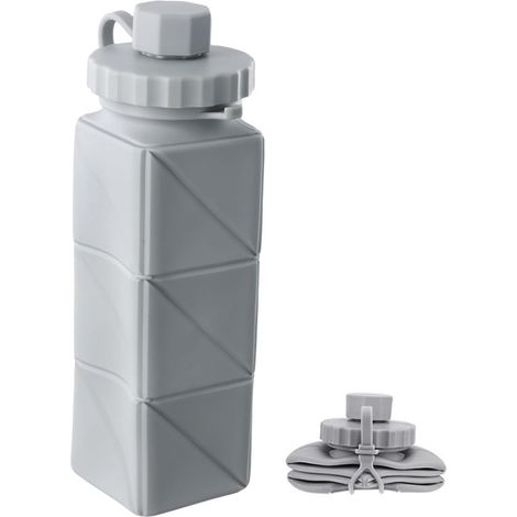 Faltbare Wasserflasche, 620 ml, Silikon, tragbare Reise- und Sportflasche, wiederverwendbar, auslaufsicher, ideal zum Wandern und Campen (1/5)