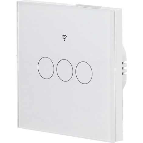 Für Tuya Zigbee Lichtschalter 3-fach EU Fernbedienungs-Touchschalter 100–240 V 50 Hz/60 Hz (1/5)