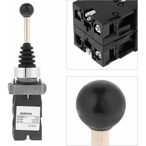 Interrupteur Stick - 16 mm - 2 Positions - Pour Contrôleur Industriel - 1 Pièce (1/5)