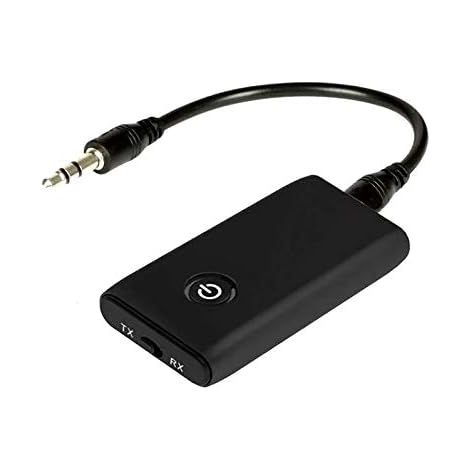 Adattatore Bluetooth 5.0 2 in 1 con trasmettitore e ricevitore, adattatore audio wireless con uscita stereo da 3,5 mm, aptX e doppia connessione per TV, PC e sistemi stereo per auto/casa. (1/5)