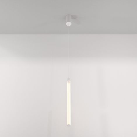 Maytoni Ray Plafonnier suspendu Slim Blanc, 95,9 cm, LED intégrée 3000K