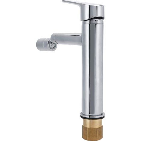 Rubinetto per lavabo Fournyaa, miscelatore per lavabo, rubinetto girevole per lavabo, rubinetto per bagno, per (filettatura standard internazionale G/2).