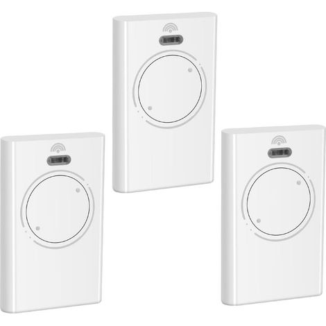 Lot de 3 télécommandesCouleur blanche, – Compatibles avec le modèle FAAC XT2 868 SLH (868 MHz, 2 canaux) – Remplacement pour motorisation de portail et porte de garage (1/5)