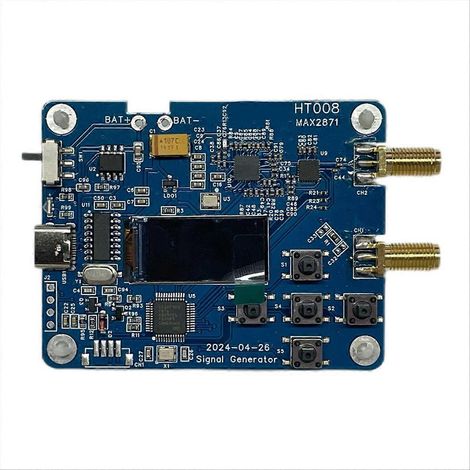 HT008 MAX2871 Fuente de señal Módulo RF de 23,5-6000 MHz Consta de control serie CH2 Soporte -25 dB Potencia (（）)
