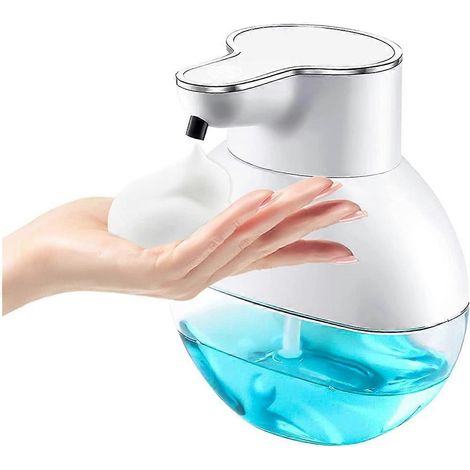 Distributeur de savon automatique à mousse, 400 ml, fixation murale, étanche IPX5, pour cuisine et salle de bain (1/5)