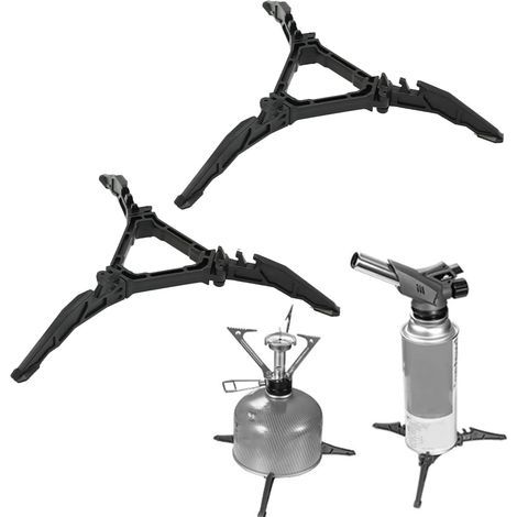 Support pliable pour jerrican à essence, 2 pièces, noir, support universel pour le camping, la randonnée, l'alpinisme et les voyages (1/5)