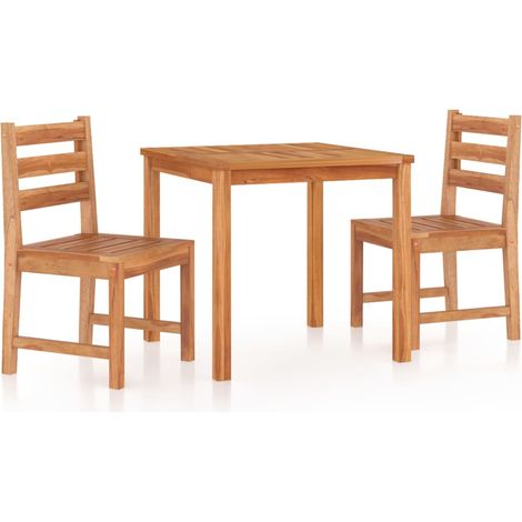 Maison Exclusive - Set da Pranzo per Giardino 3 pz in Legno Massello di Teak (1/5)
