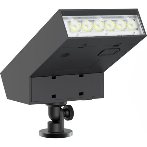 Faretto LED solare da giardino 500lm IP65 con picchetto e sensore crepuscolare - 3000K (1/5)