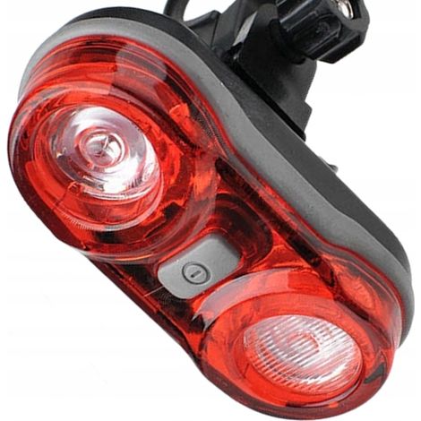 Fanale posteriore per bicicletta JY-596, alimentato da 2 batterie da 0,5 W e 17 lumen. (1/3)