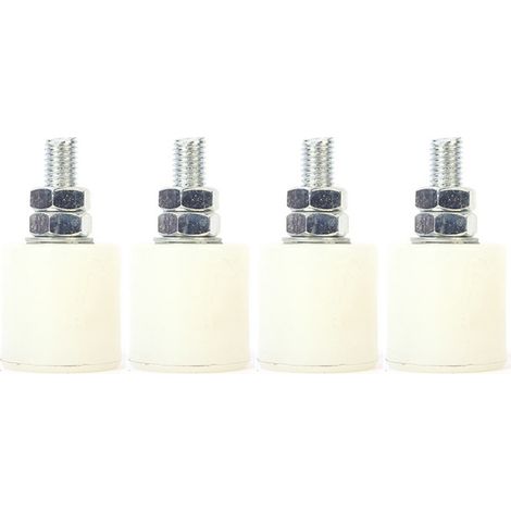 Lot de 4 guides pour porte coulissante, 40x40 mm, nylon, fixation tige filetée, intérieur extérieur(Q3 : Nouveaux produits pour le mois d'août) (1/5)