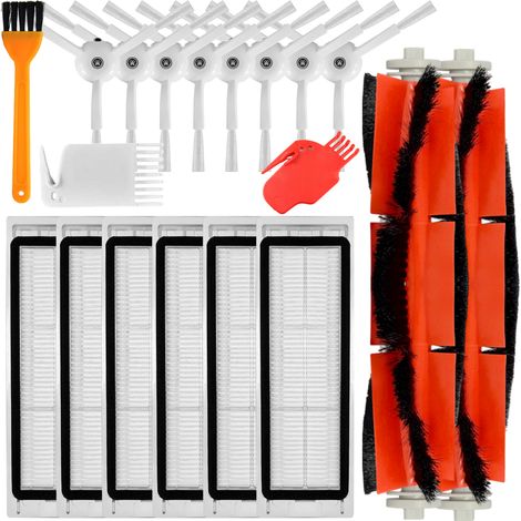 Kit de nettoyage robot 2 filtres HEPA + 4 brosses - Kit A + Kit de nettoyage robot 4 filtres HEPA + 4 brosses - Kit C