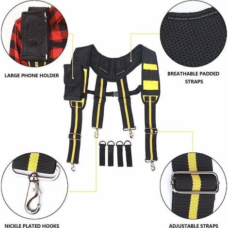 Il magnete a forma di Y fissa il carico della borsa alla cintura della borsa portautensili - Crezuo