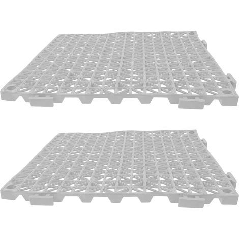 2 Pieces Structure Bathroom Drainage Suitable Modular Garage Hollow (1/5)