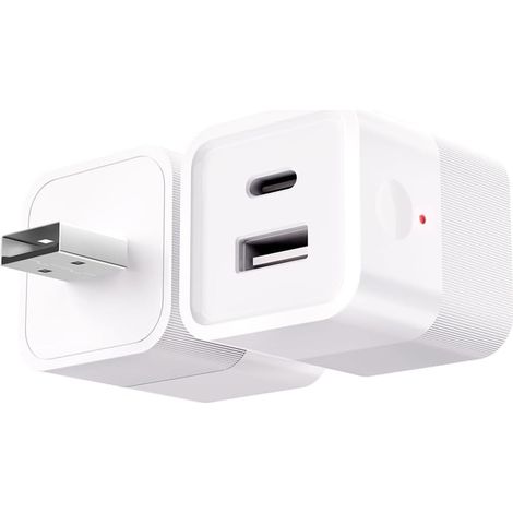 Adaptateur USB Micro WiFi Smart 5-12 V DC Prise Commutateur Minuteur à distance de votre appareil USB par application téléphonique Compatible avec Alexa Google Home(1pc) (1/5)