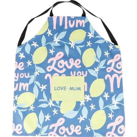 Tablier de cuisine en coton et lin, motif citron jaune, réglable avec poche, tissu respirant et doux, lavable, design simple pour adulte (1/5)