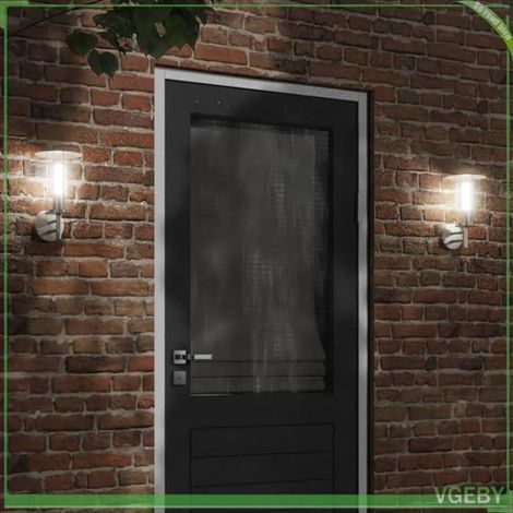 4006244 Applique murale d'extérieur argenté acier inoxydable (1/5)