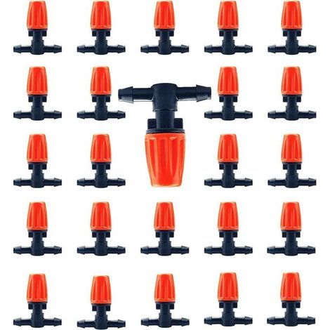 Confezione da 24 ugelli regolabili (completamente formati) con ugello piatto 4/7 per sistema di irrigazione (1/4)