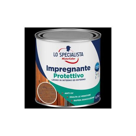 Lo Specialista Impregnante all'Acqua 0,75 l Castagno Scuro (1/2)