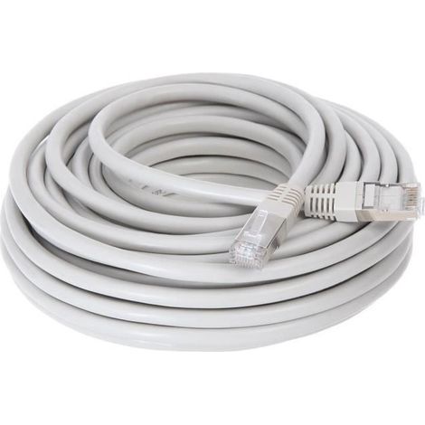 Cable RJ45 CONTINENTAL EDISON cat.6 blinde FTP 15m (1/3)