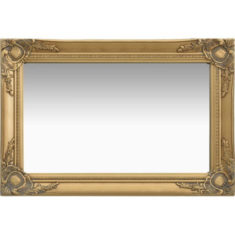 vidaXL Specchio da Parete Stile Barocco 60x40 cm Oro (1/5)