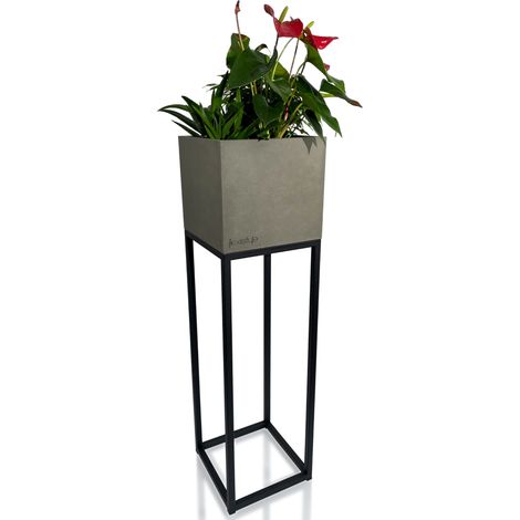 LOFT FIORINO Blumenständer grau 22x22x80 cm (1/5)