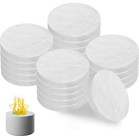 Mèche en Laine Céramique pour Foyer De Table - 20 Pièces de Remplacement à Découper sur Mesure,Mèche Céramique Isolante pour Salle à Manger Jardin Camping Adultes et Adolescents (1/5)