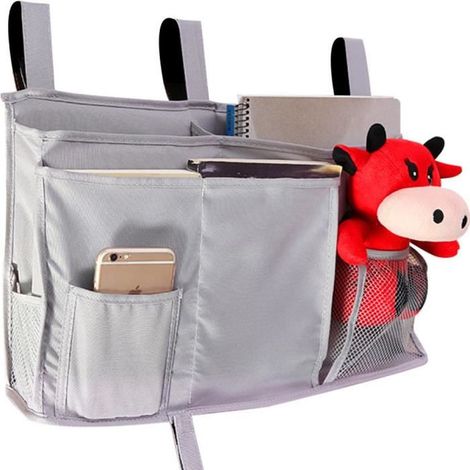 Organizzatore per letto a castello, borsa portaoggetti da appendere al comodino, ideale per dormitori universitari.