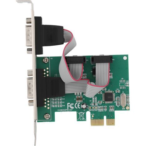 Adaptateur/convertisseur de carte PCI Express 2 ports (2 ports série RS-232 COM vers PCI-E) (1/5)