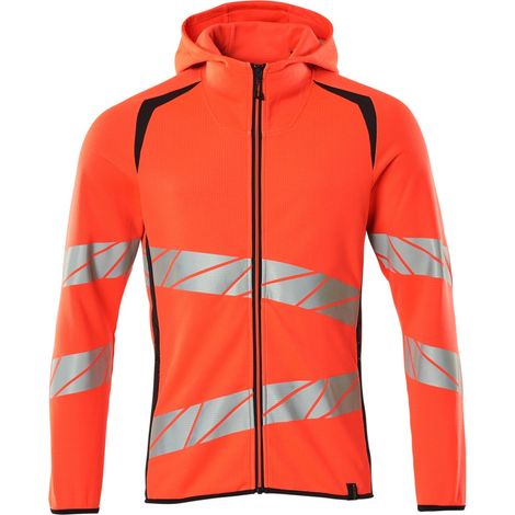 Mascot Kapuzensweatshirt 19284-781-22210 Gr. XS hi-vis rot/schwarzblau (1/4)