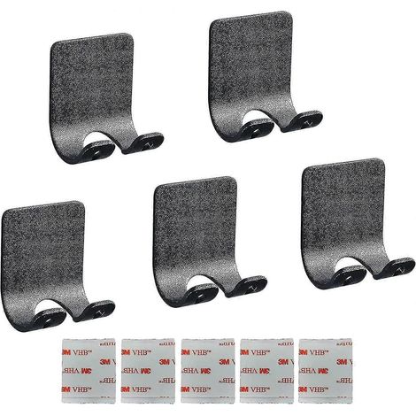 Selbstklebender Rasiererhalter von Numb, Badezimmer-Rasiererhaken, Aluminium-Rasiererhalter mit Doppelhaken, robuster Dusch-Rasiererhalter, wasserdichter Rasierer