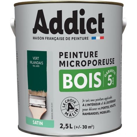 Vernice per legno 2,5 litri Verde Irlandese - Addict