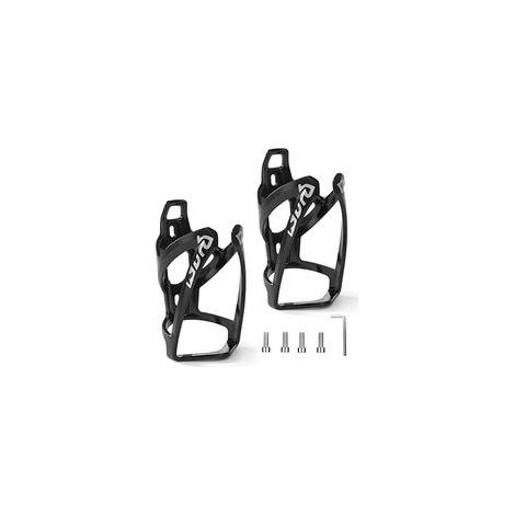 Porte-bidon vélo - 2 pièces porte-bidon / noir - porte-bidon vélo plastique universel dégagement rapide VTT route indispensable pour rouler (1/5)