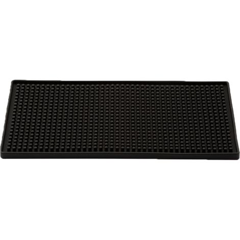 Tapis De Bar - Tapis Antidérapant En PVC Noir - Pour Service Bar Cuisine Et Séchage Vaisselle - 45 x 45 cm - Lot De 1 (1/5)