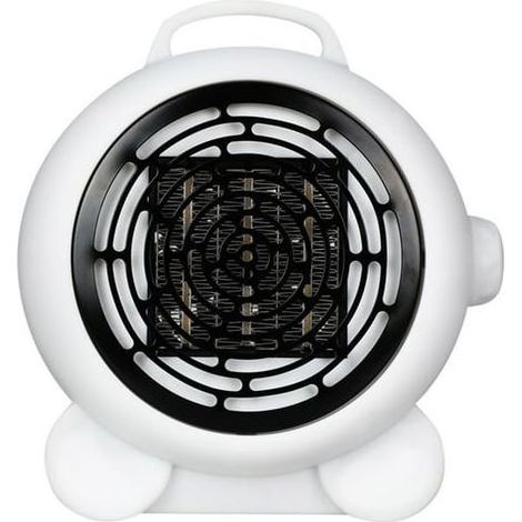 Mini radiateur soufflant électrique 300W, chauffe rapide 3s, 2 modes. Radiateur d'appoint portable hiver, tour chauffante (1/2)
