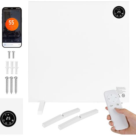 Jiubiaz Hybrid-Infrarotheizung 400 W WLAN App Fernbedienung Touch Wand & Standheizung (1/5)