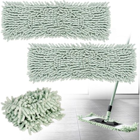 Set di 2 copripavimenti in microfibra Cheille Flat Mo per una raccolta ideale dello sporco. Ideali per pavimenti come (1/5)