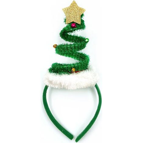 Nos serre-têtes sapin de Noël pour enfants, nœuds pour cheveux de Noël, accessoires de Noël, décorations amusantes de Noël qd (1/3)