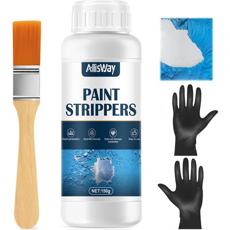 Décapant Peinture, pour Enlever la Vieille Peinture, 150 g  Décapant Peinture Metals, Decapent Peintura, Pénétration Rapide, Convient à Diverses Surfaces Métalliques (1/5)